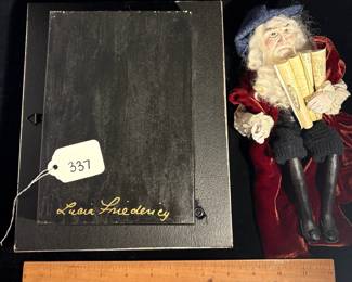 A337 - $225. Friedericy Dolls "Da Vinci". Measures 8" x 2.5" x 10". 