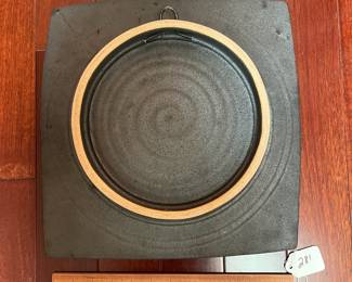 R281 - $100. Patrick Horsley: Pottery Plate. Measures 12.5" x 12.75". 