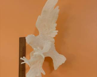 A235 - $85. Monique Sculptures. Soaring Eagle Acrylic Sculpture