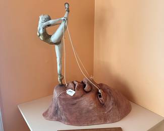 A247 - $1400. Keith Wallace-Smith : "Dreaming of you in Paris" Ceramic Dream Ballerina Sculpture