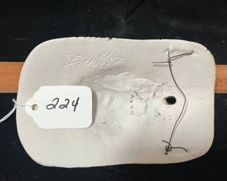 A224 - $125. Michael Barnes: Porcelain Face. Measures 3.5" x 6". 