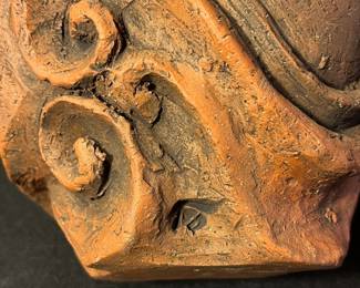 A499 - $125. Allison Anne Brown. River Pot.  Measures 5.5" x 10.25" tall. 