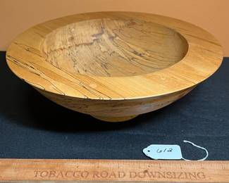 A612 - $50. Russell Haldet. Spalted Maple Bowl. 12" x 4.5" tall
