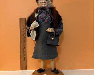 A74 - $140. Debora Herclei Designs: Mrs. Faye Doll