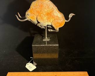 A343 - $950. Star Liana York : Altimira Bronze Bison. Measures 9" x 11" tall. 