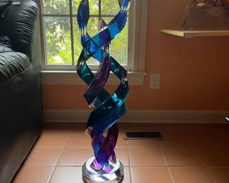 A347 - $450 . Will Grant: Acrylic Abstract Sculpture. Measures 8.5" x 37" tall. 