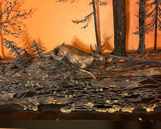A269 - $550. Robert Hyde : Metal Wall Sculpture. Measures 53" x 8" x 44" tall