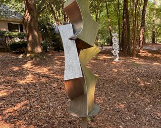 A657 -  $450. Mike Roig Sculpture. Measures approx. 36"w x 70" tall 