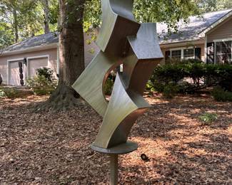 A657 -  $450. Mike Roig Sculpture. Measures approx. 36"w x 70" tall 