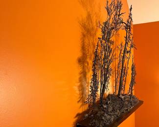 A269 - $550. Robert Hyde : Metal Wall Sculpture. Measures 53" x 8" x 44" tall