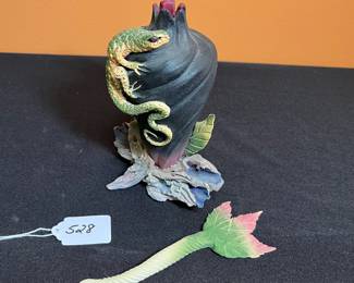 A528 - $150. Nancy Adams Lizard Perfumer. Measures 4.5" x 8.5" tall. 