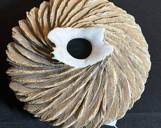 A522 - $1,250. Anne Goldman "Wind Drift" Pottery Vessel. Measures 8" x 6" tall. 