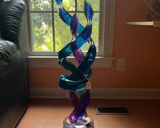 A347 - $450 . Will Grant: Acrylic Abstract Sculpture. Measures 8.5" x 37" tall. 
