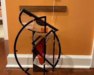 A635 - $225. John Pritchard Acrylic Sculpture. Measures 11" x 8" x 16.5" tall. 