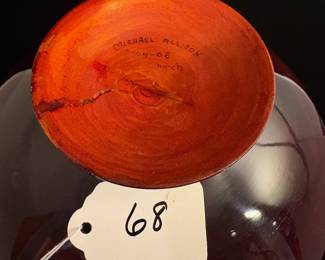 A68 - $100. Michael Allison : Burleyvill Woodcraft. Measures 9" x 12" tall. 