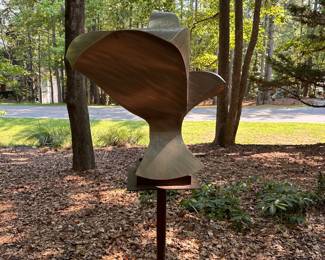 A656 - $550. Mike Roig Sculpture. Please be prepared to move. Measures approx. 48"w x 70" tall