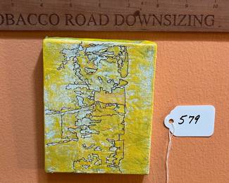 A579 - $85. Anita Wolfenden "Small Village". Measures 5" x 4". 