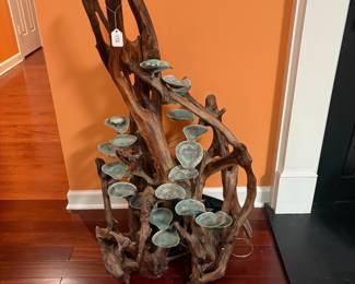 A172 - $450. Scott Coblentz : Cedar & Copper Waterfall. Measures 23" x 20" x 41" tall. 