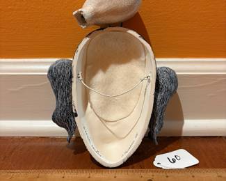A60 - $125. Peggy Bjerkan: Mask Woman "Bird Girl Dreams". Measures 6" x 8". 