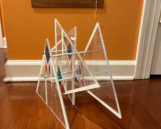 A630 - $225. John Pritchard Acrylic Sculpture. Measures 18" x 5" x 12" tall. 