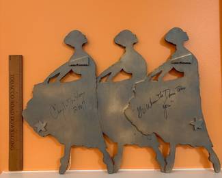 A21 - $60. Cheryl and Don Olney: Wooden Dancing Women