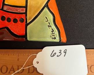A639 - $225. Elliot Hubbard "In Love". Measures 6" x 17" tall. 