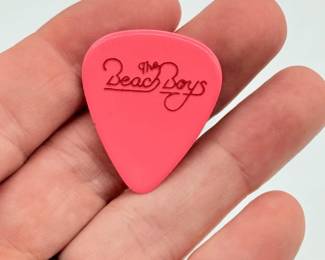 90 VintageBeachBoysEdCarterPinkGuitarPick