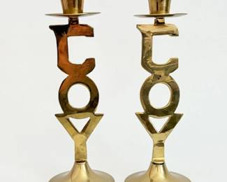 206 InternationalSilverCoSolidBrassCandlestickHolders