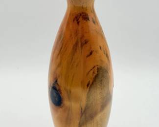 64 HandcraftedNorfolkPineWoodenVaseSignedbyBillCuccaro