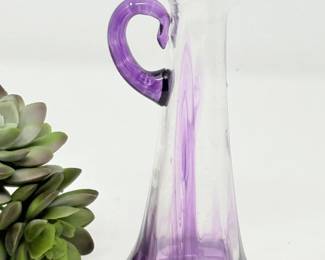 112 ScottChambersHandBlownArtGlassBudVase