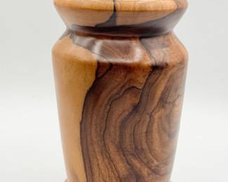 42 HandcraftedHawaiianKoaWoodenVaseSignedbyArtist