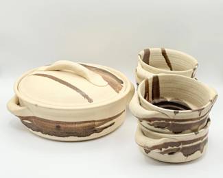 110 HartmanStudioArtPotteryDishBowlsSigned