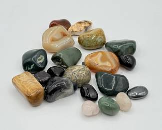 170 SmallPolishedMixofTumbledNaturalStonesGemstones