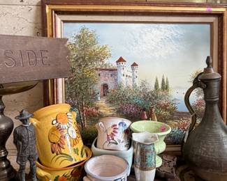 Vintage and modern decor