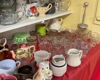 Assorted Creamer and Sugar Collection