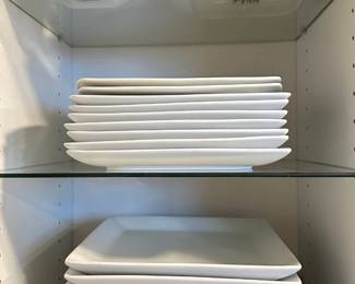 White Square Dishware: Pottery Barn, Maison & Strawberry Street (Over 20 Pieces) Lot #: 47
