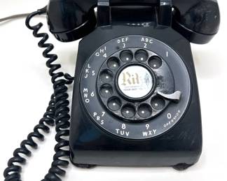 Vintage Bell Rotary Telephone, From The Office Of Famous Manhattan Fur Store Ritz Thrift Shop Lot #: 24