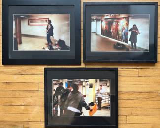 3 Laura Jacobs Original Photographs Of New York City Subway Performers Lot #: 43