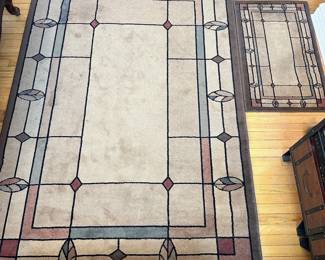 2 Matching Shaw Living Area Rugs (Large Approximately 5 Feet By 7.5 Feet) Lot #: 5