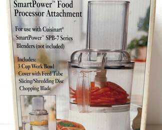 New In Box Cuisinart AFP-7 SmartPower Food Processor Attachment Lot #: 163