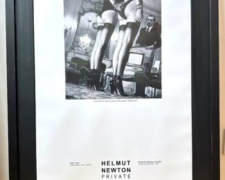 Helmut Newton 1985 Exhibition Poster With Certificate Of Authenticity In Archival Frame Lot #: 5