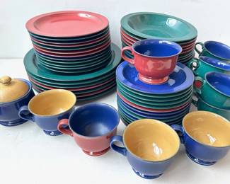  Mikasa Chromatic Dishes Each With 2 Colors, Over 50 Pieces Lot #: 45