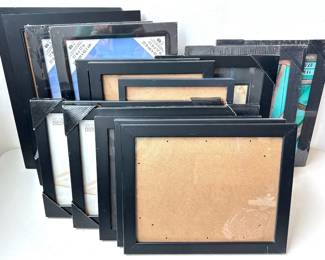 14 Black Picture Frames, Some New Lot #: 111