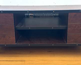 Coffee Table With Side Panels That Open For Storage, Matches Following Lot, Composite Wood Lot #: 72