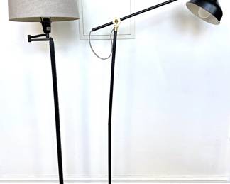 2 Adjustable Metal Floor Lamps Lot #: 105