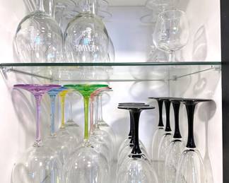 Over 20 Assorted Wine Glasses, Including Several Sets Lot #: 82