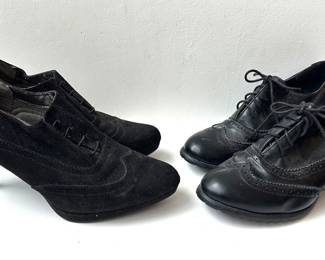 2 Pairs Women's Heels Shoes, Life's Strides Size 42 & Unbranded Size 42 Lot #: 128