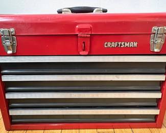 Craftsman Metal Tool Chest With Assorted Tools Lot #: 37