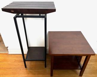 2 Two-tier Side Tables Lot #: 76