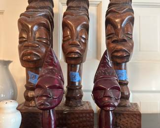 Vintage carved figures 